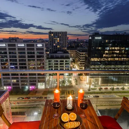 Lumina With Balcony Platinum Tower Appartement Varsovie